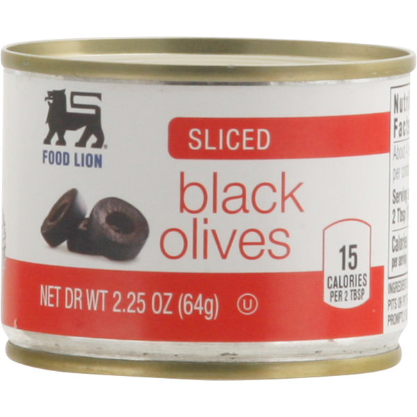 Pickled Goods & Olives Food Lion Olives, Black, Sliced hero