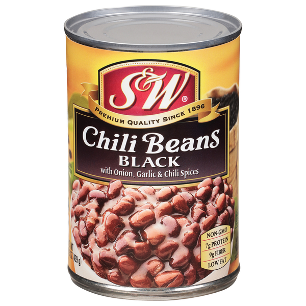 Canned Meals & Beans S&W Black Chili Beans hero