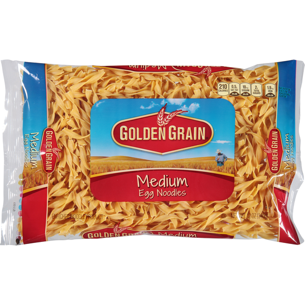 Dry Pasta Golden Grain Egg Noodles, Medium hero