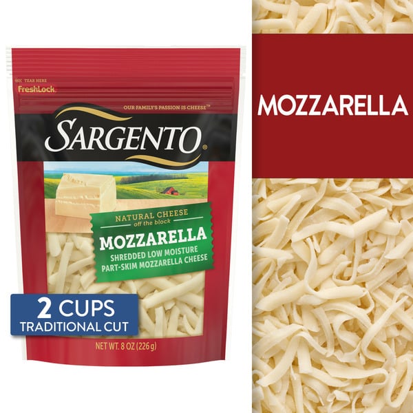 Packaged Cheese Sargento Shredded Mozzarella hero