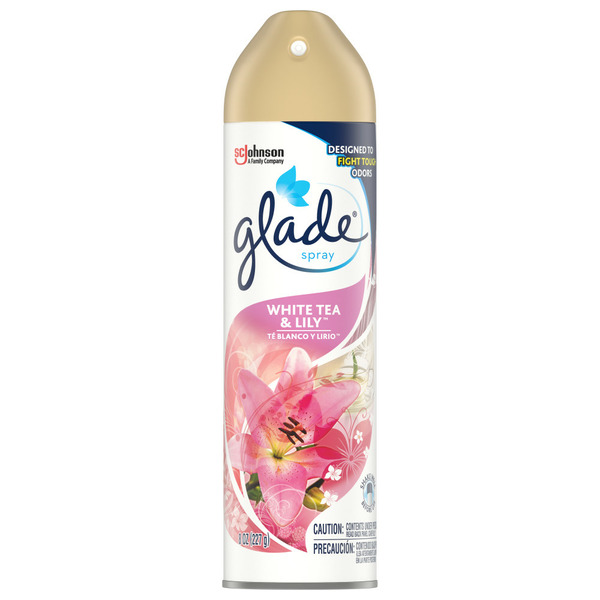 Air Fresheners & Candles Glade Room Spray Air Freshener, White Tea & Lily hero