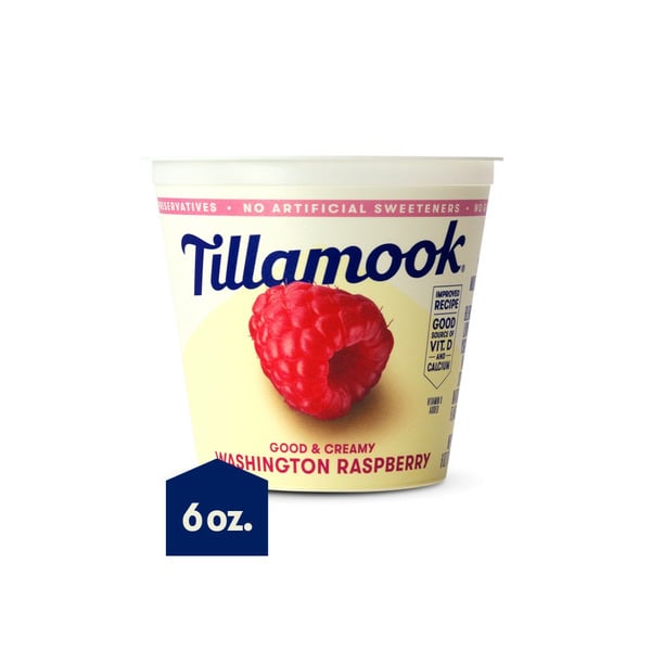 Yogurt Tillamook Low Fat Washington Raspberry Yogurt hero