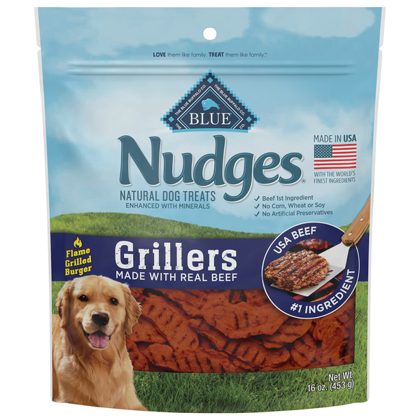 Blue Buffalo Nudges Grillers Natural Dog Treats, Beef hero