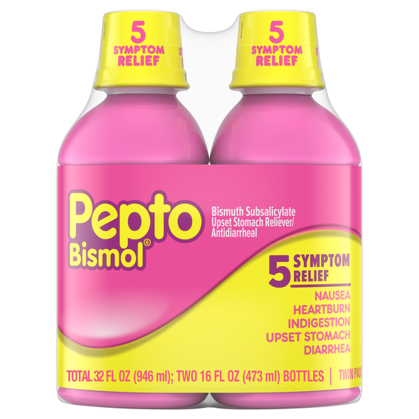 Digestion Pepto-Bismol Original Liquid, Upset Stomach, 5 Symptom Relief hero