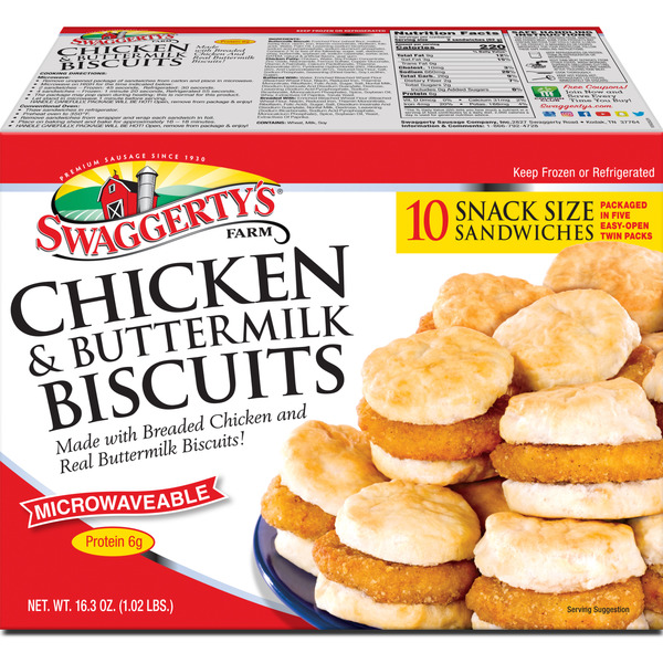 Frozen Breads & Doughs Swaggerty's Farm Chicken & Buttermilk Biscuits hero