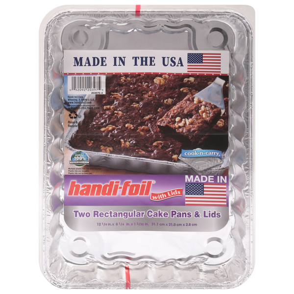 Kitchen Supplies Handi-foil Cake Pans & Lids, Rectangular hero