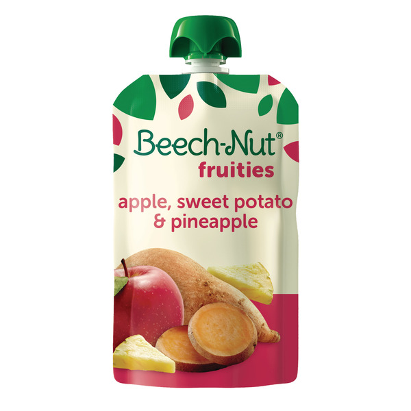 Baby Food & Formula Beech-Nut Fruities Pouch, Apple, Sweet Potato, Pineapple hero