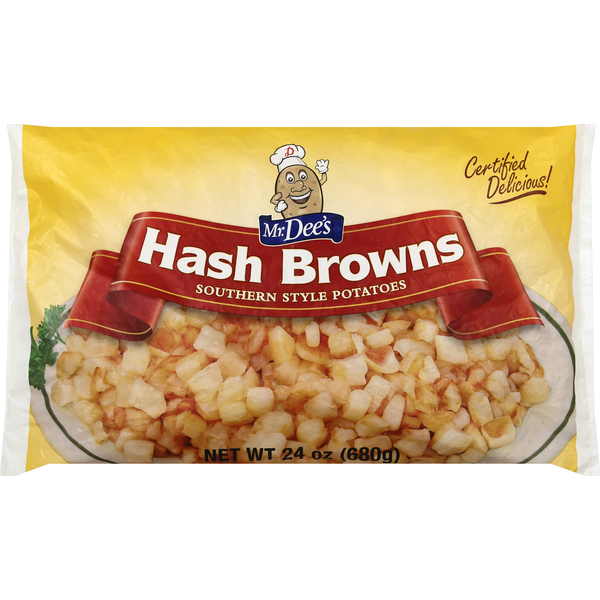 Frozen Breakfast Mr. Dee's Hash Browns, Southern Style Potatoes hero