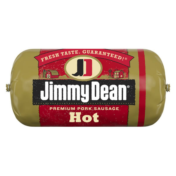 Hot Dogs, Bacon & Sausage Jimmy Dean Premium Pork Hot Sausage Roll hero