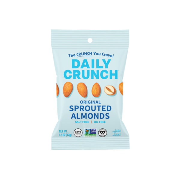 Nuts, Seeds & Dried Fruit Daily Crunch Snacks Sprouted Almonds hero