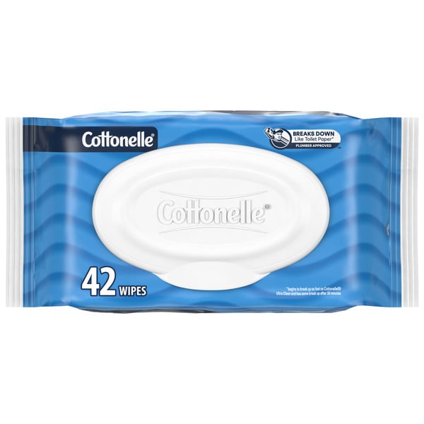 Paper Goods Cottonelle Fresh Care Flushable Wet Wipes hero