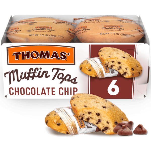 Bakery Desserts Thomas’ 6 packs, Chocolate Chip Muffin Tops hero