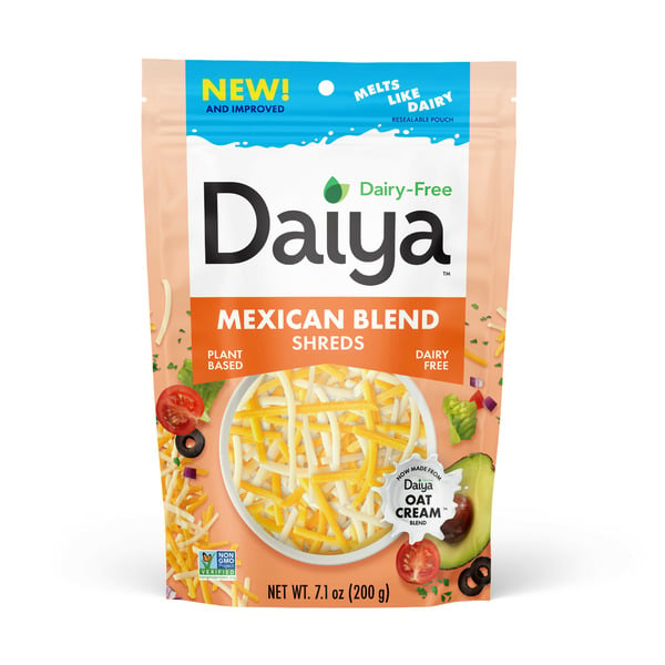 Packaged Cheese Daiya Dairy Free Mexican Blend Cheese Shreds hero