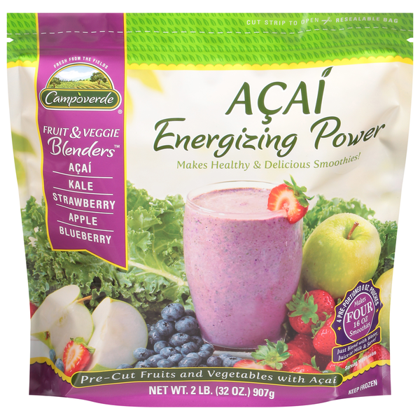 Frozen Produce Campoverde Fruits and Vegetables, with Acai, Pre-Cut, Energizing Power hero