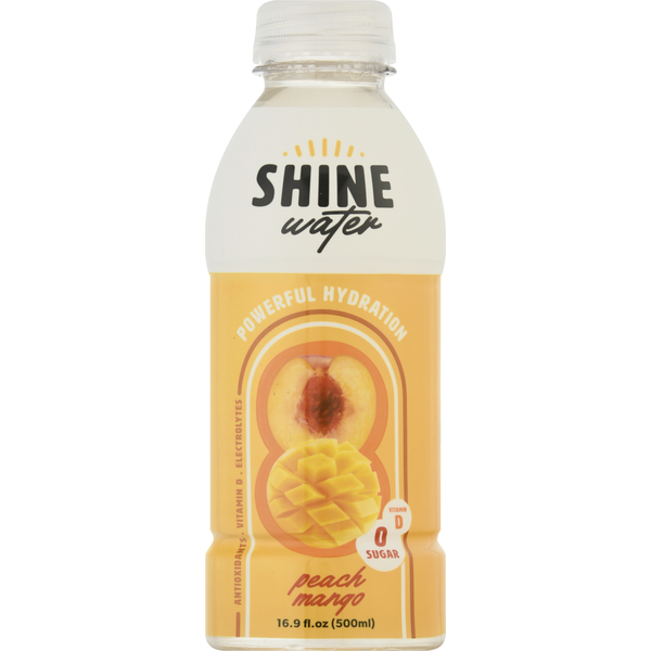 Water, Seltzer & Sparkling Water Shine Powerful Hydration Water, Peach Mango hero