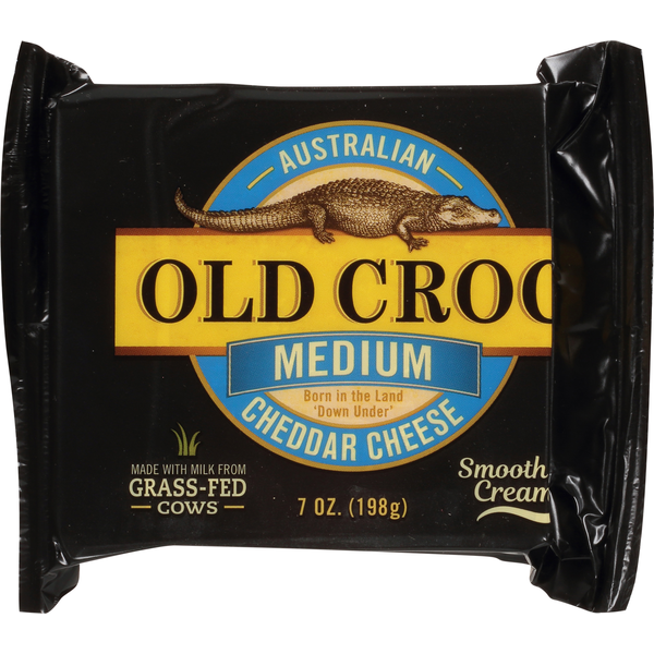 Packaged Cheese Old Croc Cheddar Cheese, Australian, Medium hero