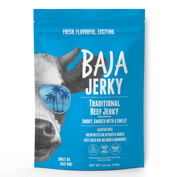 Popcorn & Jerky Baja Jerky Traditional Beef hero