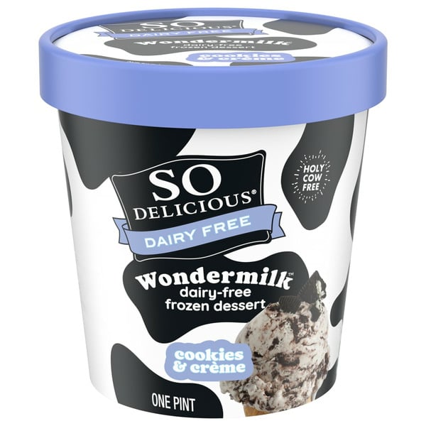 So Delicious Dairy Free Cookies and Crème Wondermilk Frozen Dessert hero