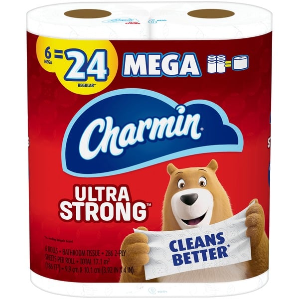 Paper Goods Charmin Ultra Strong Toilet Paper Mega Roll hero