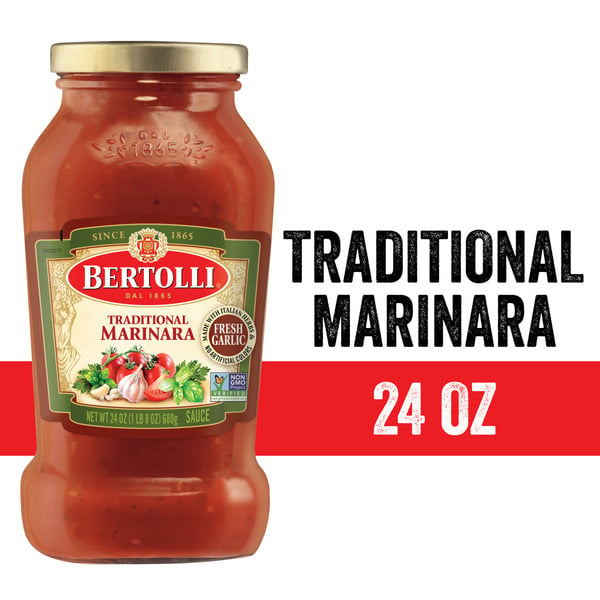 Pasta Sauce Bertolli Traditional Marinara Sauce hero