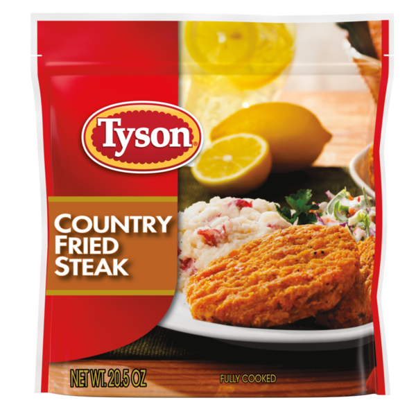 Frozen Meat & Seafood Tyson Fully Cooked Country Fried Steak Patties, Frozen hero