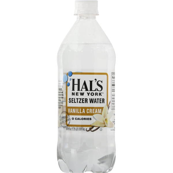 Water, Seltzer & Sparkling Water Hal's New York Seltzer Water, Vanilla Cream hero