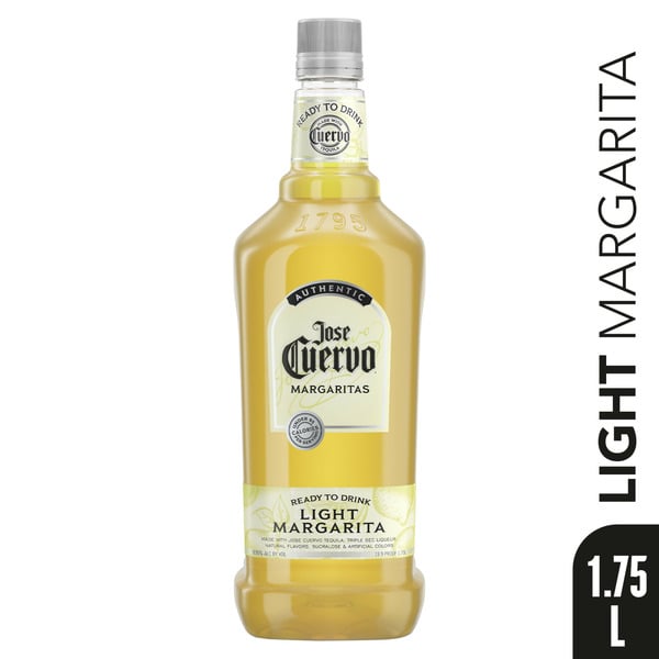 Pre-Mixed Cocktails Jose Cuervo Authentic Margarita Classic Lime Light Cocktail hero