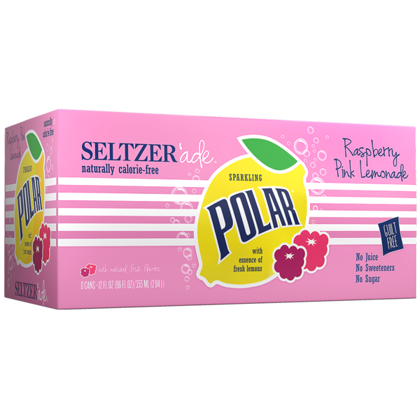 Soft Drinks Polar Seltzer  Raspberry Pink Lemonade hero