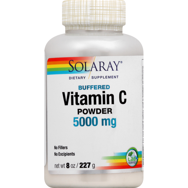 Vitamins & Supplements Solaray Vitamin C, 5000 mg, Buffered, Powder hero