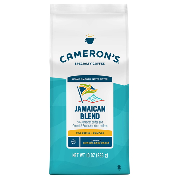 Coffee Cameron's Coffee Bag, Jamaican Blend Medium-Dark Ground Coffee hero