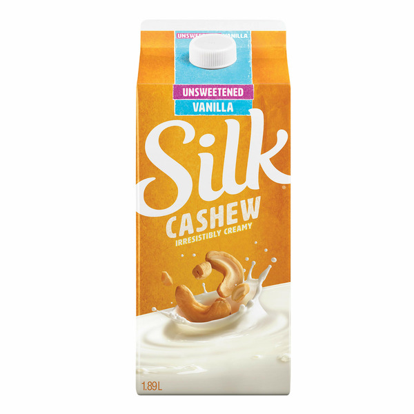 Natural Food and Health Products Silk Creamy Cashew Beverage, Unsweetened, Vanilla Flavour hero