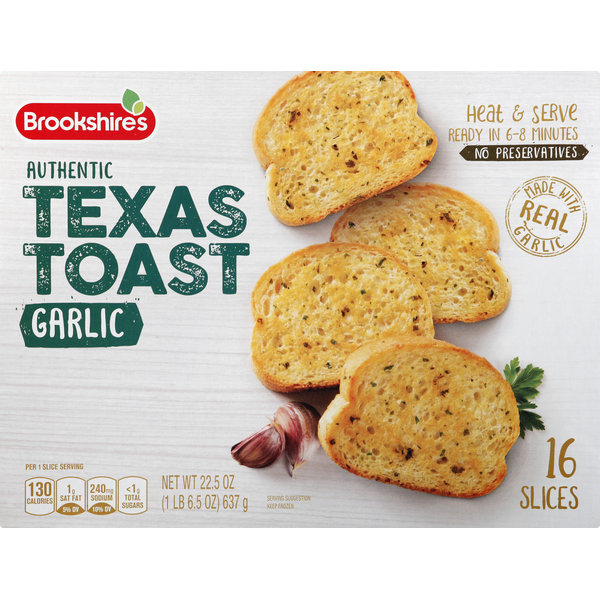 Bread Brookshire's Texas Toast, Garlic, Authentic hero