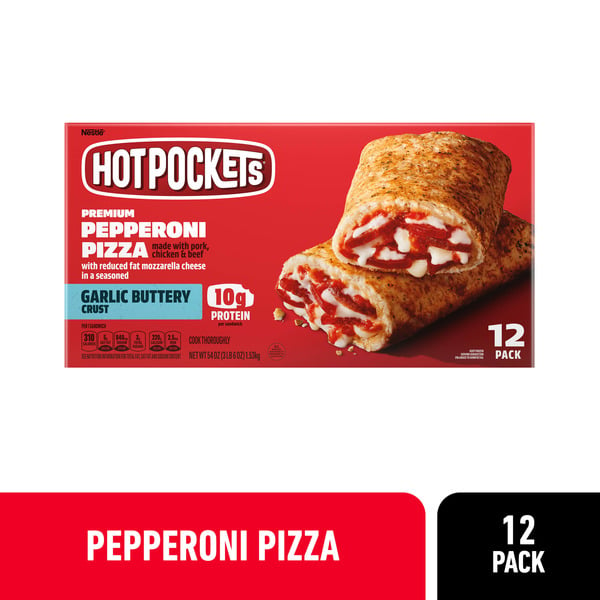 Frozen Meals Hot Pockets Pepperoni Pizza hero