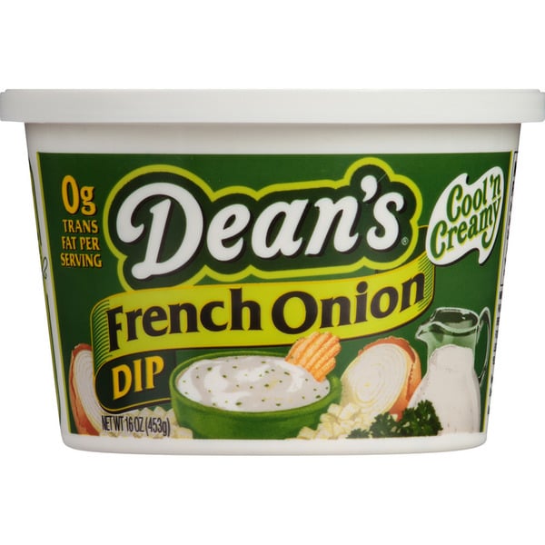 Fresh Dips & Tapenades Dean's Dip French Onion No Trans Fat Tub hero