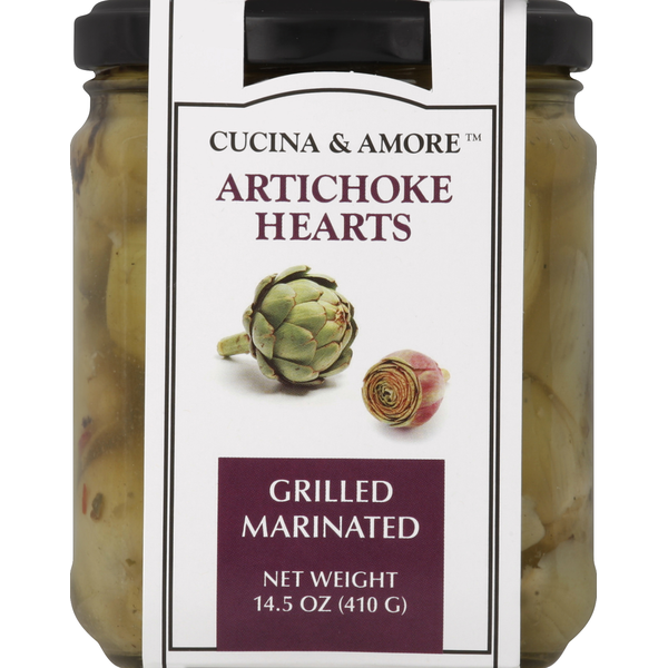 Canned & Jarred Vegetables Cucina & Amore Artichoke Hearts, Grilled, Marinated hero