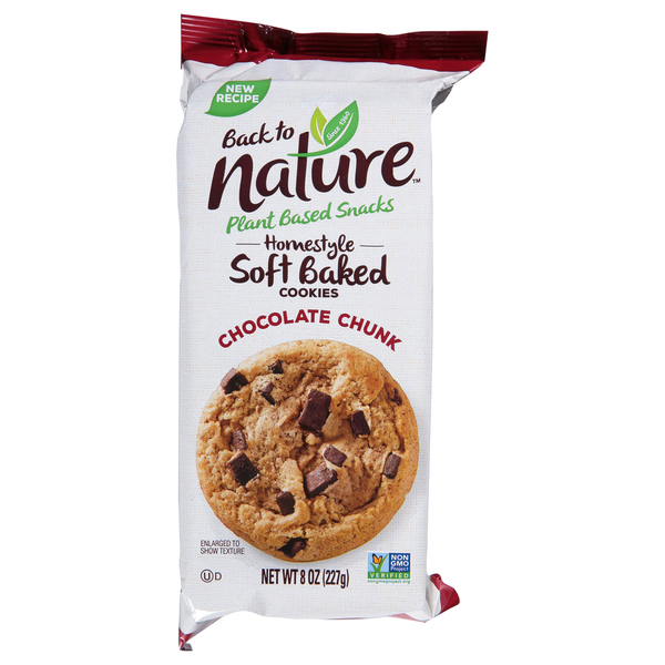 Cookies & Cakes Back to Nature Cookies, Chocolate Chunk, Soft Baked, Homestyle hero