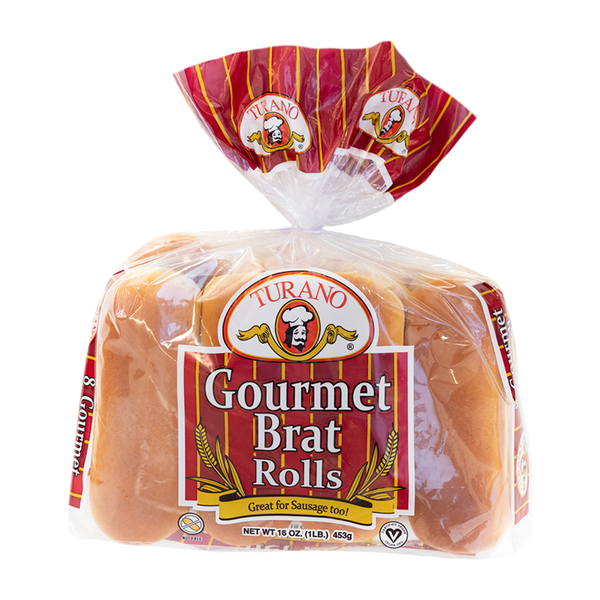 Buns & Rolls Turano Gourmet Brat Rolls hero