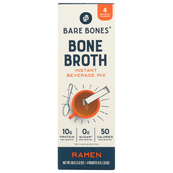 Soup, Broth & Bouillon Bare Bones Ramen Instant Bone Broth, Sticks hero