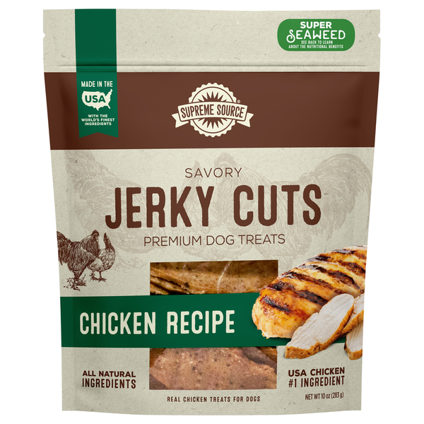 Dog Treats & Chews Supreme Source Dog Treats, Chicken Recipe, Premium, Jerky Cuts hero