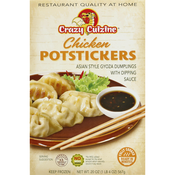 Frozen Appetizers & Sides Crazy Cuizine Chicken Potstickers hero