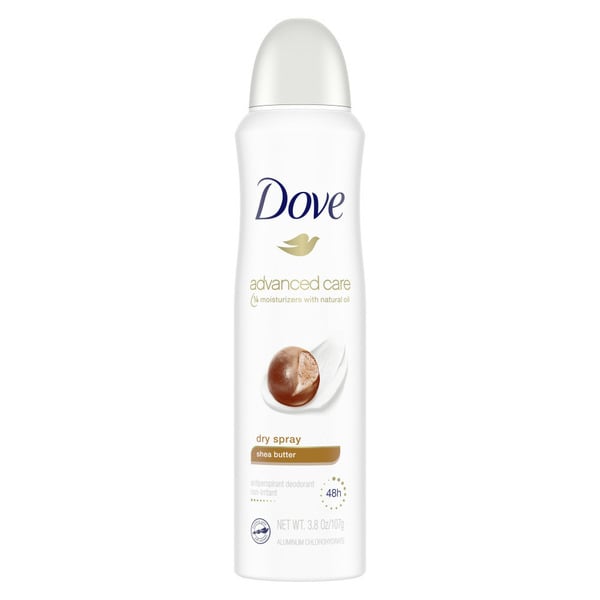 Deodorants Dove Dry Spray Antiperspirant Deodorant Shea Butter, hero