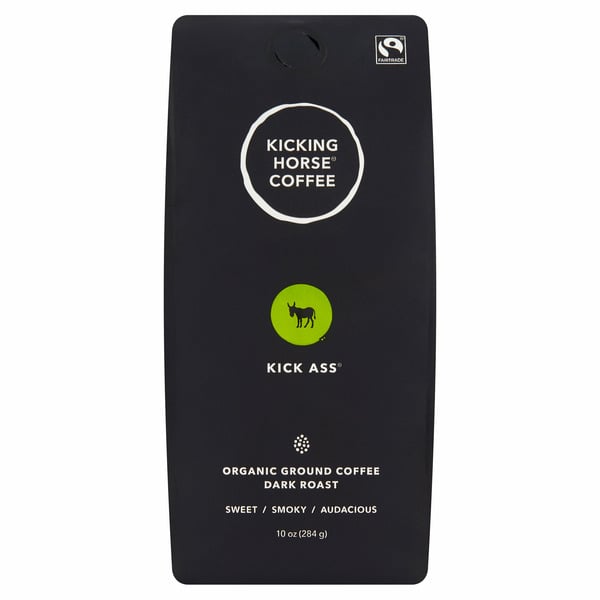 Kicking Horse Coffee Kick Ass Organic Dark Roast Ground Coffee hero