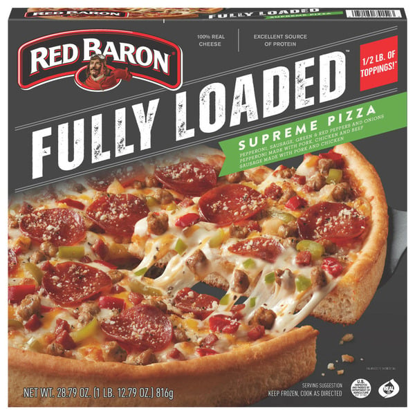 Red Baron Fully Loaded Supreme Original Crust Frozen Pizza hero