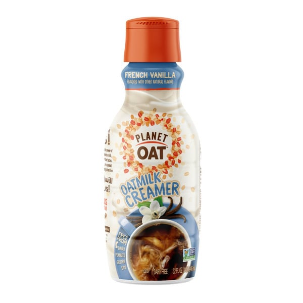 Cream Planet Oat French Vanilla Coffee Creamer hero