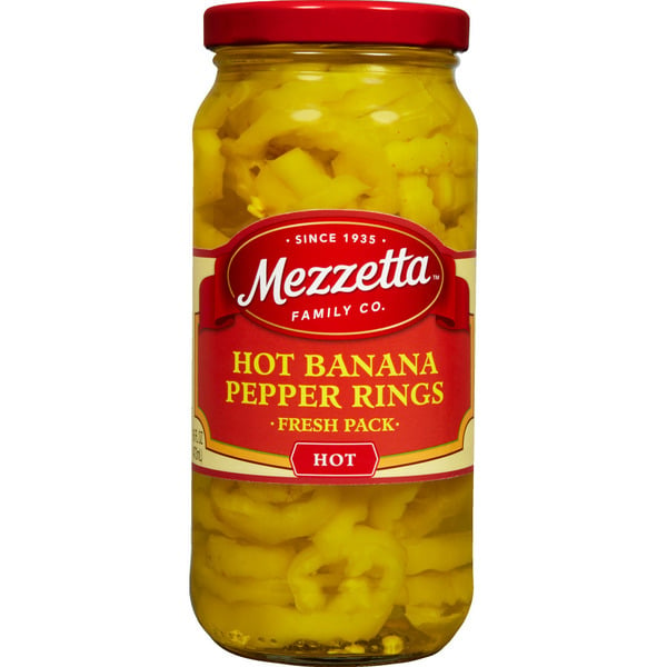 Pickled Goods & Olives Mezzetta Hot Banana Pepper Rings hero