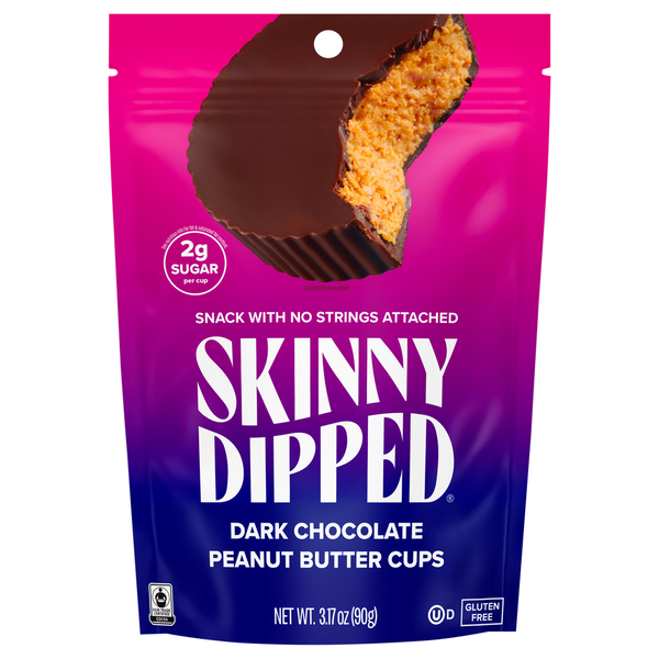 Bulk Candies & Chocolates SkinnyDipped Peanut Butter Cups, Dark Chocolate hero