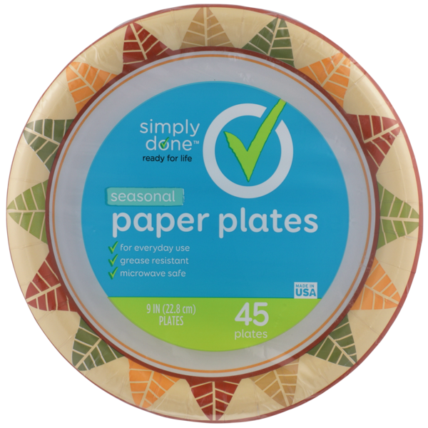 Paper Goods Simply Done Paper Plates, Seasonal hero