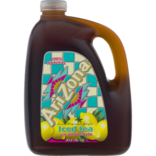 Tea Beverages AriZona Sun Brewed Style Iced Tea with Lemon Flavor hero