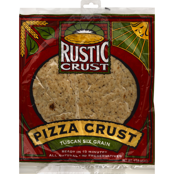 Breads Rustic Crust Pizza Crust, Tuscan Six Grain hero