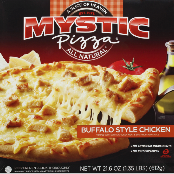 Frozen Pizza Mystic Pizza Pizza, Buffalo Style Chicken hero